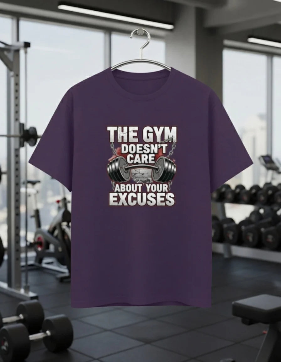 Men’s Gym and Casual Motivation T-Shirt – Fitness Workout Tee with Quote Print Basic T-Shirt