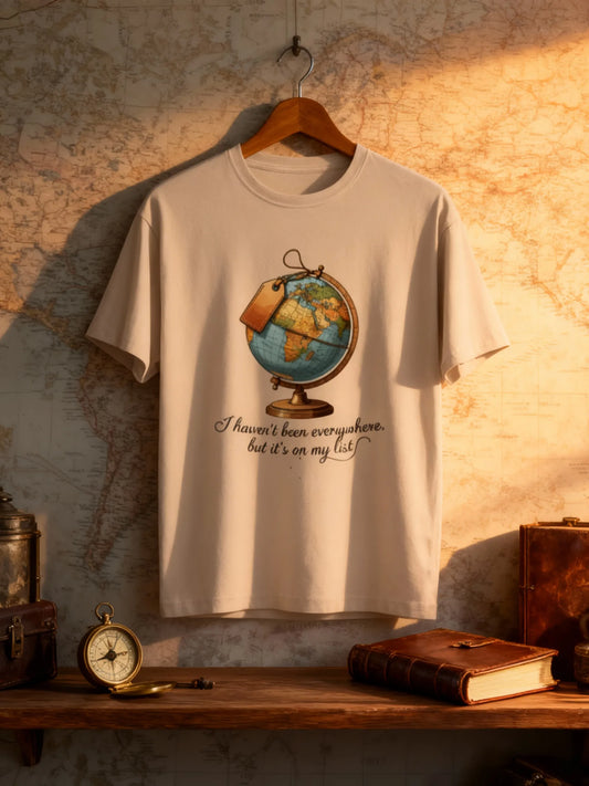 “Wanderlust Globe” Unisex Travel T-Shirt – For True Explorers Unisex Classic Crew T-Shirt