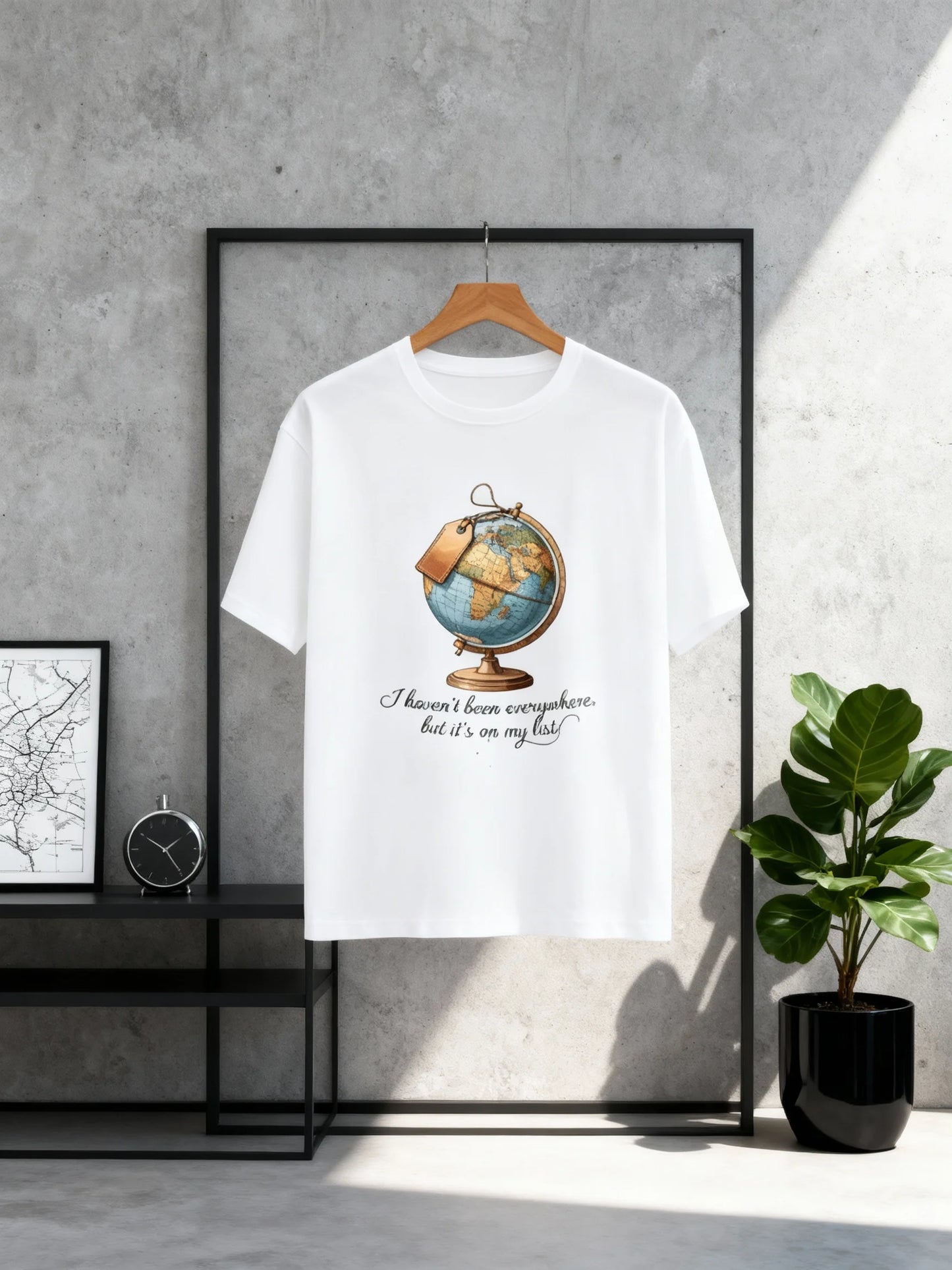 “Wanderlust Globe” Unisex Travel T-Shirt – For True Explorers Unisex Classic Crew T-Shirt