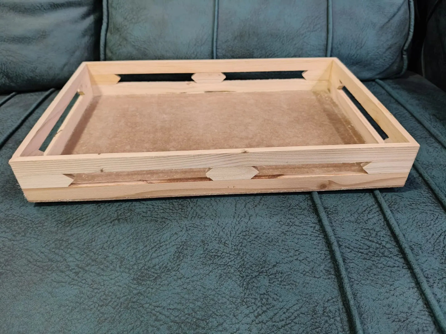 Rectangular Pine Wood Gift Hamper Basket – Eco-Friendly Wooden Tray