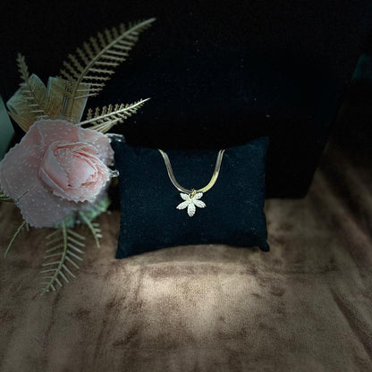 Gold Plated Floral Pendant Necklace for Women | Anti-Tarnish | Stainless Steel Jewellery