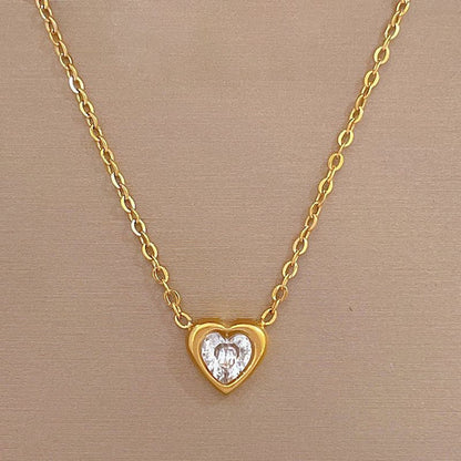 Gold Heart Pendant Set for Women | Minimal Design | Anti-Tarnish Stainless Steel Jewelry