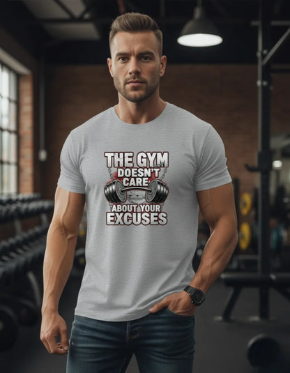 Men’s Gym and Casual Motivation T-Shirt – Fitness Workout Tee with Quote Print Basic T-Shirt