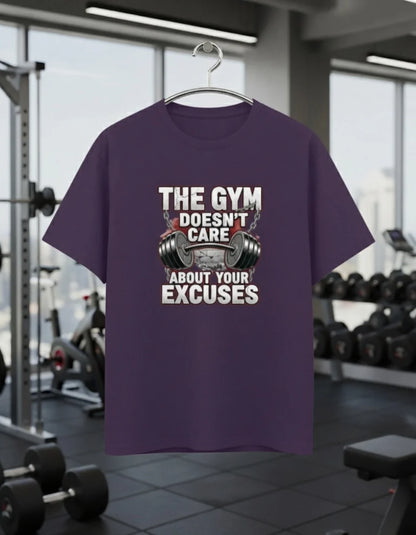 Men’s Gym and Casual Motivation T-Shirt – Fitness Workout Tee with Quote Print Basic T-Shirt