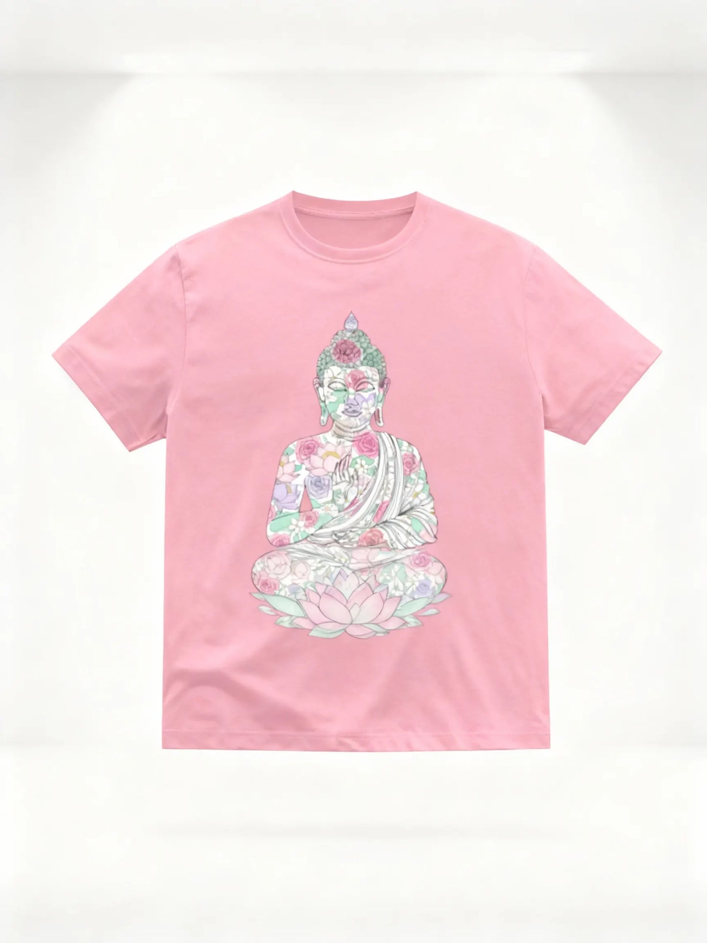 Women’s Buddha & Peace Graphic T-Shirt – Stylish & Mindful Casual Wear Classic Crew T-Shirt