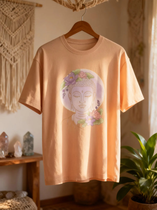 Buddha & Peace Inspired Women’s Tee – Casual & Trendy Outfit Classic Crew T-Shirt