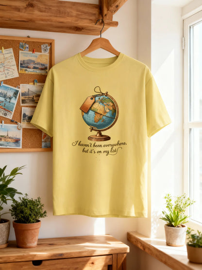 “Wanderlust Globe” Unisex Travel T-Shirt – For True Explorers Unisex Classic Crew T-Shirt