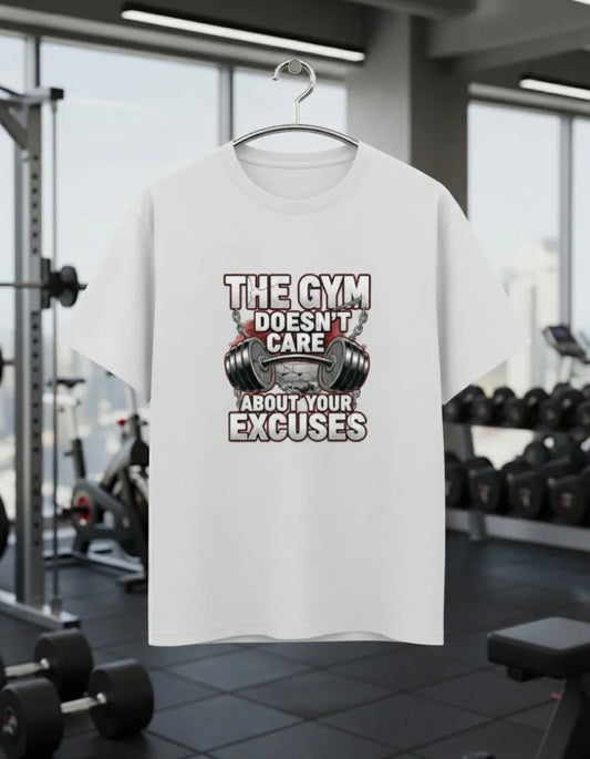 Men’s Gym and Casual Motivation T-Shirt – Fitness Workout Tee with Quote Print Basic T-Shirt
