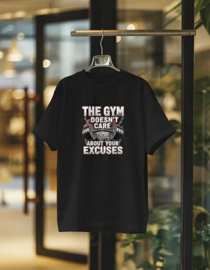 Men’s Gym and Casual Motivation T-Shirt – Fitness Workout Tee with Quote Print Basic T-Shirt