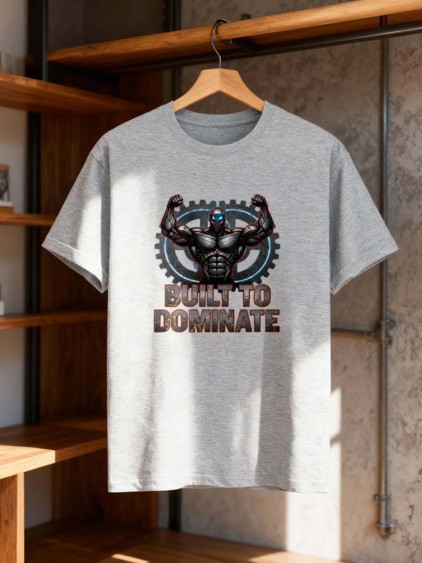 Built to Dominate | Men’s Premium Gym & Casual Graphic T-Shirt Basic T-Shirt