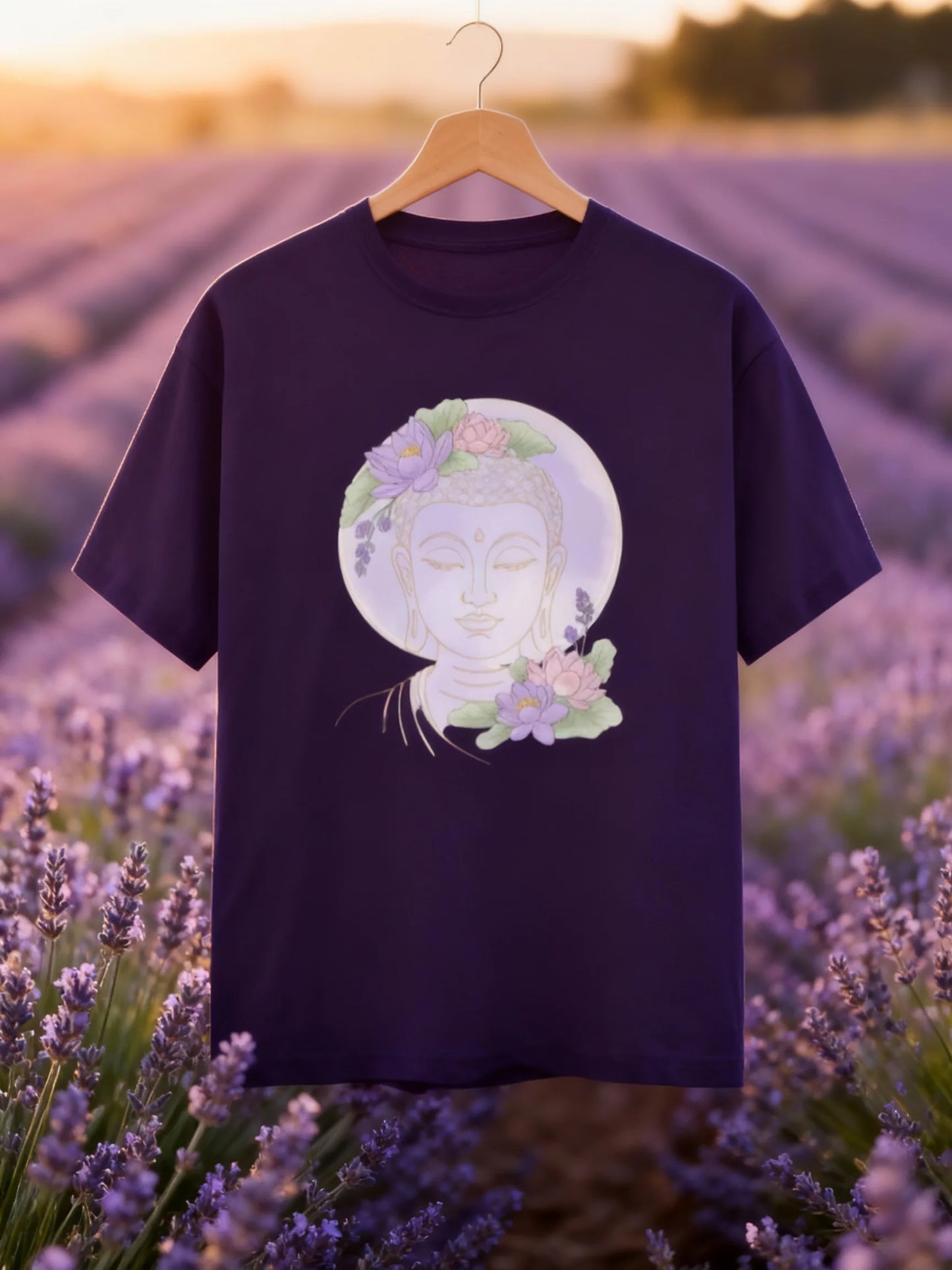Buddha & Peace Inspired Women’s Tee – Casual & Trendy Outfit Classic Crew T-Shirt