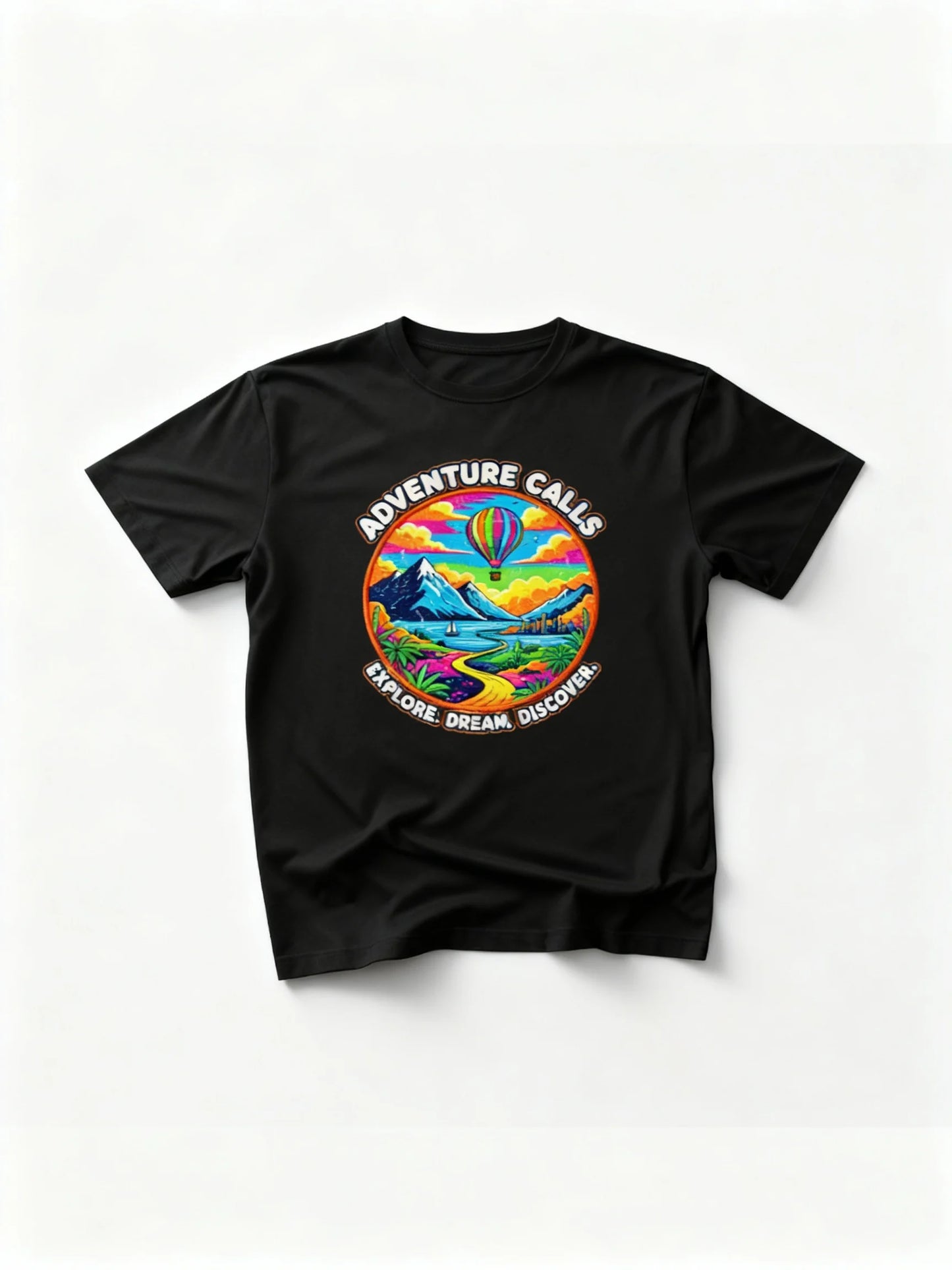 “Adventure Calls” Travel Lovers Unisex T-Shirt – Explore, Dream, Discover Unisex Classic Crew T-Shirt