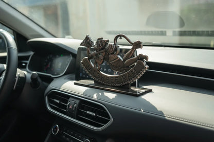 Elegant Metal Hanuman Ji Car Dashboard Idol – Jai Shree Ram Design
