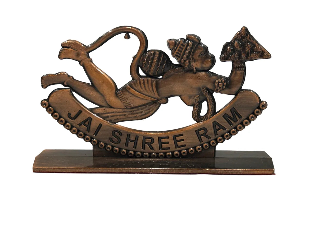 Jai Shree Ram Metal Car Dashboard Idol – Elegant Hanuman Ji Design