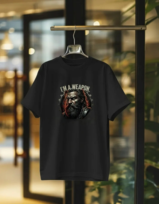 Men’s Motivational Gym T-Shirt – “I’m a Weapon, The Gym is My Training Ground” Basic T-Shirt
