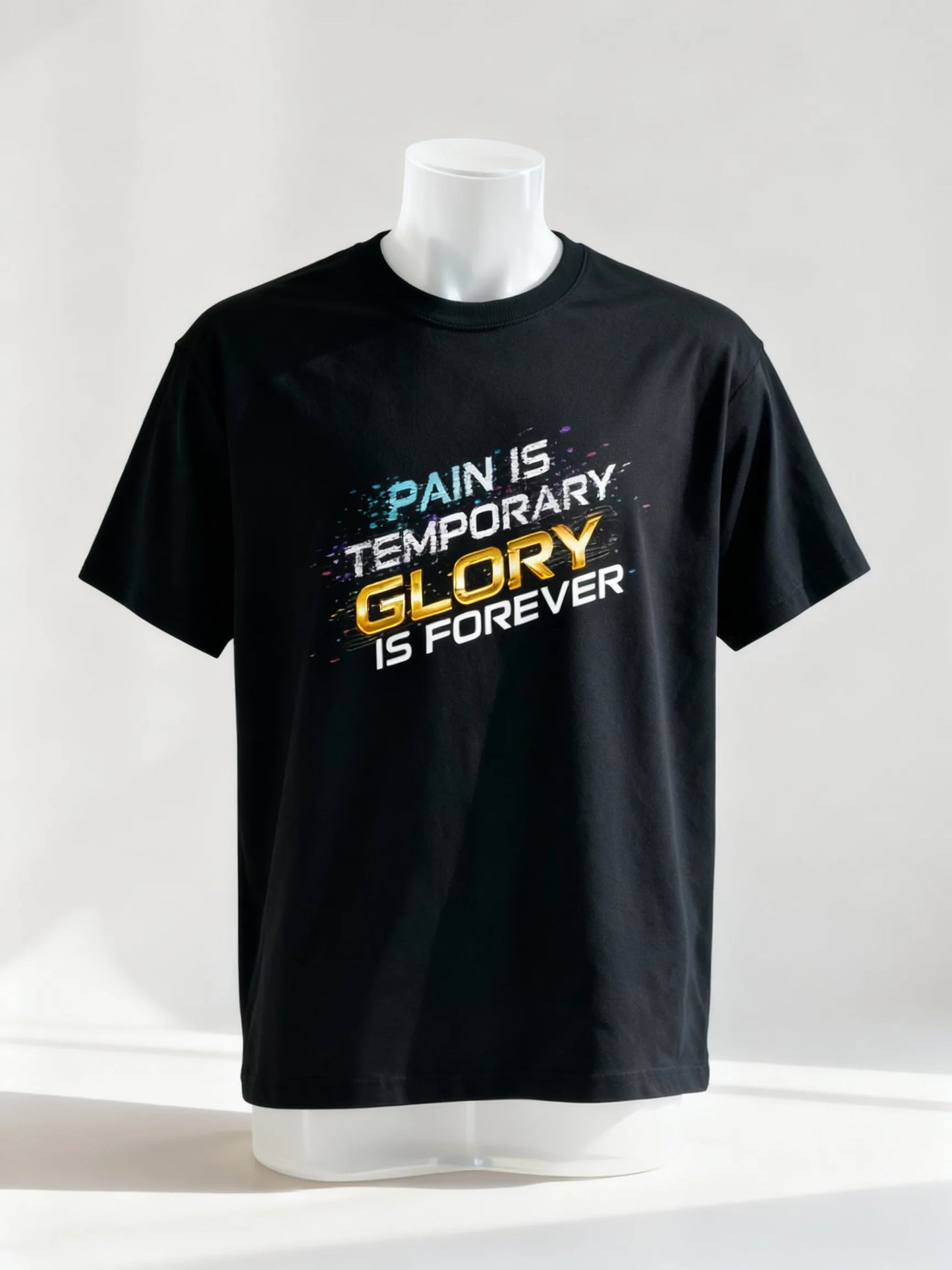 Unisex Basic T-Shirt Pain is Temporary, Glory is Forever | Motivational Gym & Casual T-Shirt