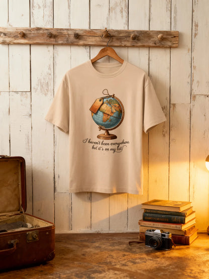 “Wanderlust Globe” Unisex Travel T-Shirt – For True Explorers Unisex Classic Crew T-Shirt