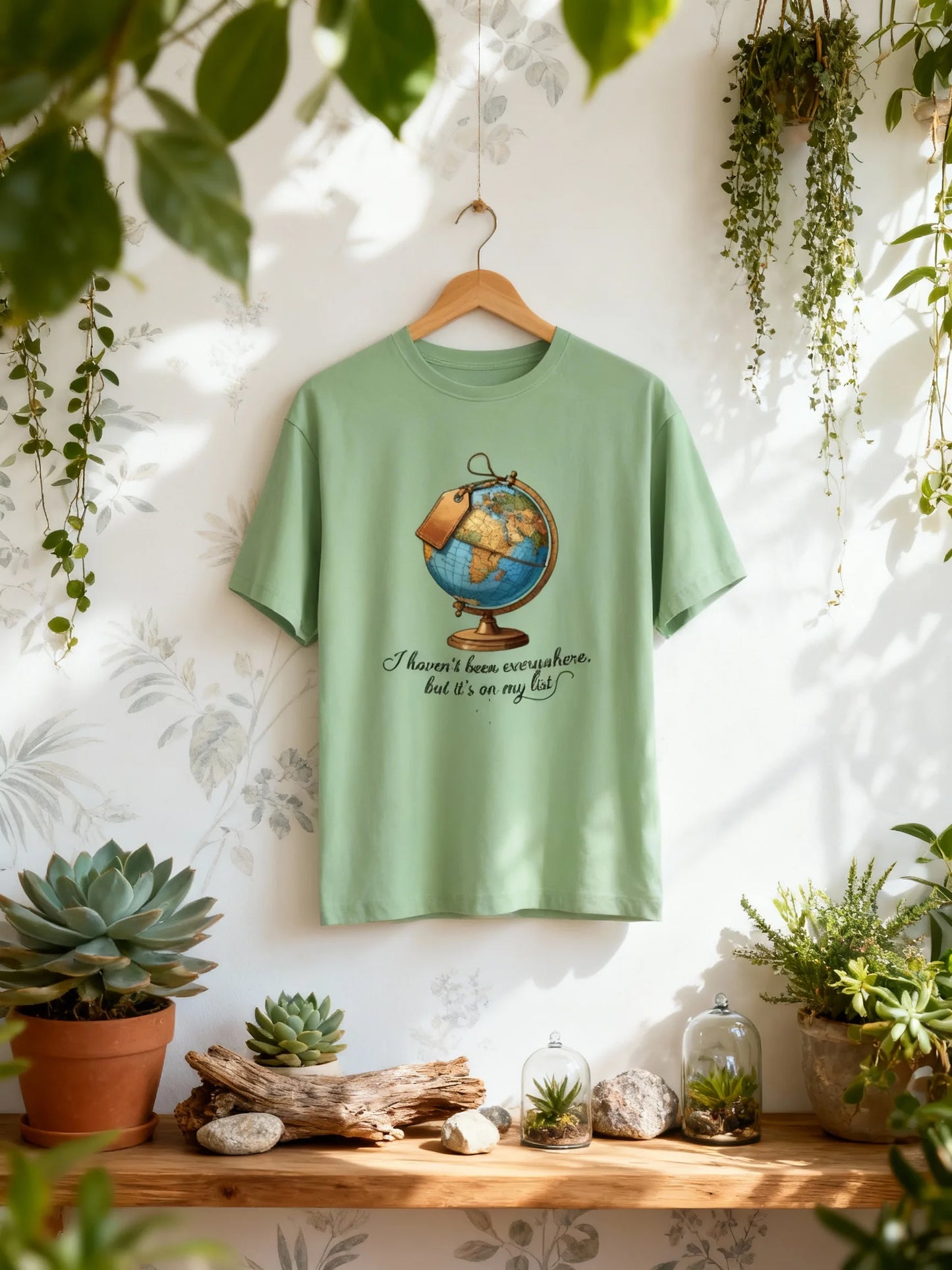 “Wanderlust Globe” Unisex Travel T-Shirt – For True Explorers Unisex Classic Crew T-Shirt
