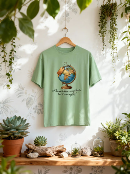 “Wanderlust Globe” Unisex Travel T-Shirt – For True Explorers Unisex Classic Crew T-Shirt