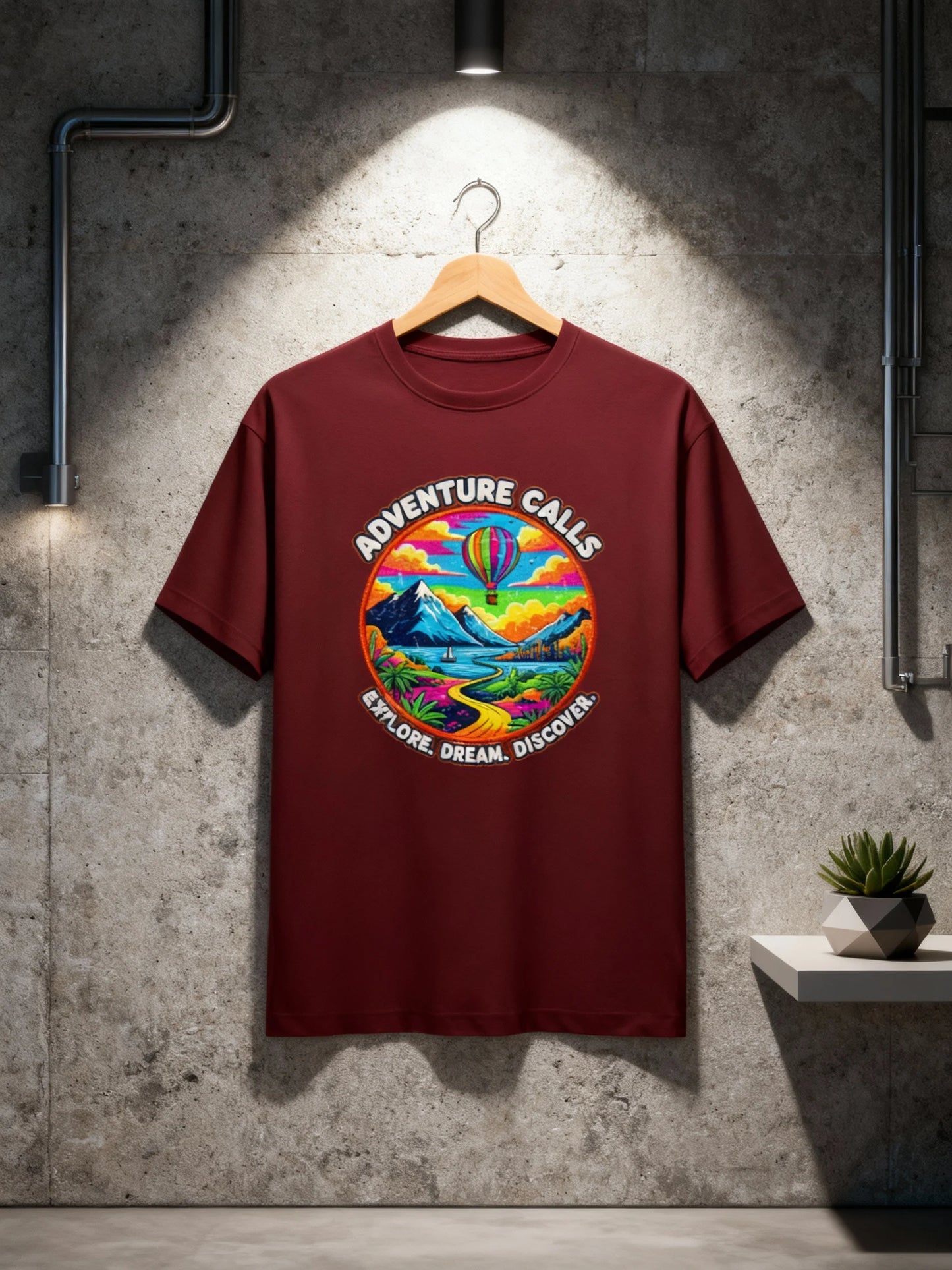 “Adventure Calls” Travel Lovers Unisex T-Shirt – Explore, Dream, Discover Unisex Classic Crew T-Shirt