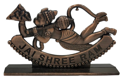 Elegant Metal Hanuman Ji Car Dashboard Idol – Jai Shree Ram Design