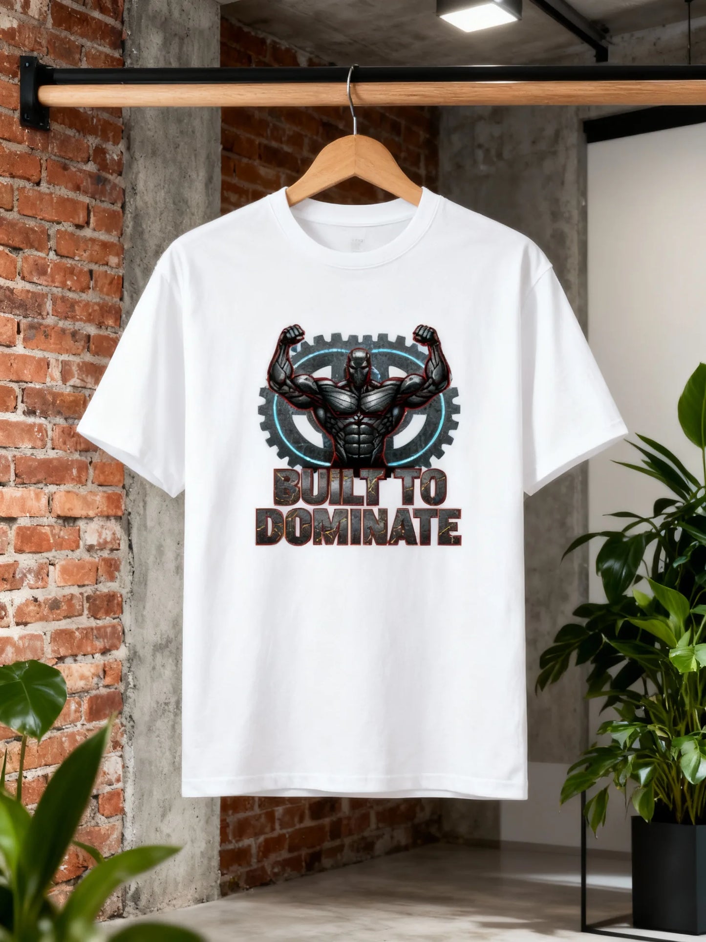 Built to Dominate | Men’s Premium Gym & Casual Graphic T-Shirt Basic T-Shirt