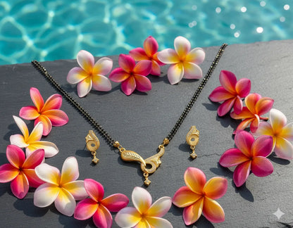 Gold Plated Mangalsutra Set for Women | Elegant Pendant Design | Anti-Tarnish Stainless Steel Jewelry