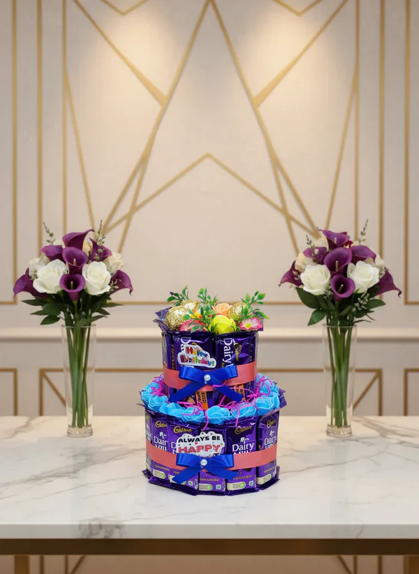 2-Tier Chocolate Birthday Hamper