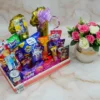 Anniversary Gift Hamper for Couples 2 Shop an anniversary gift hamper for couples featuring chocolates, treats and a beautiful decorative presentation. A thoughtful anniversary gift for husband, wife or couples.